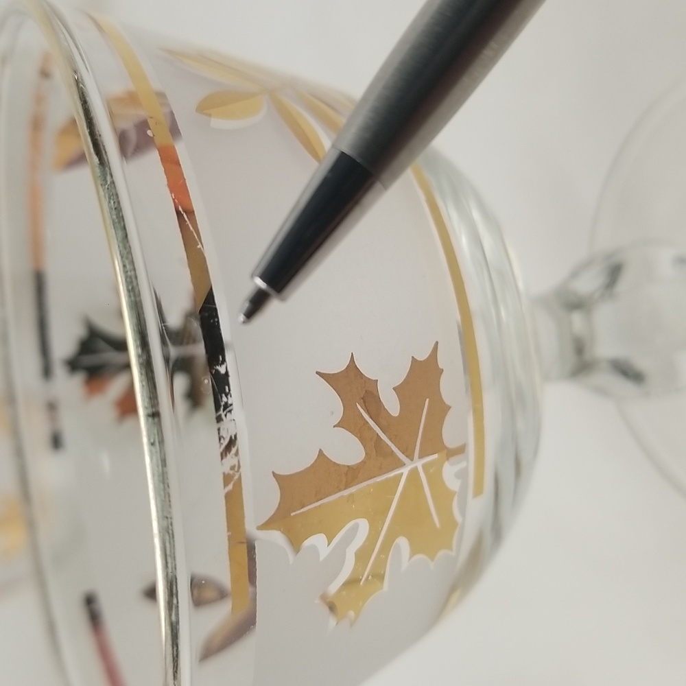 Libbey Golden Foliage Champagne High Sherbet Glasses - Picture 15 of 16